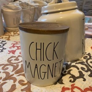 Chick magnet Rae Dunn cellar canister